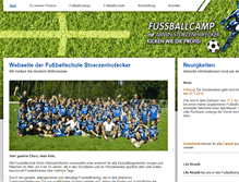 Tablet Screenshot of fussballschule-stoerzenhofecker.de